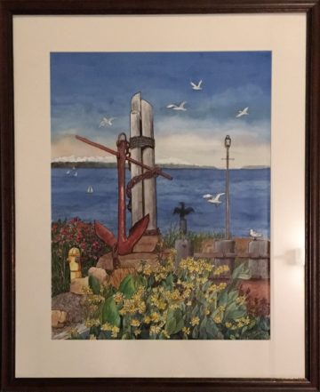 Brackett's Landing Watercolor Painting