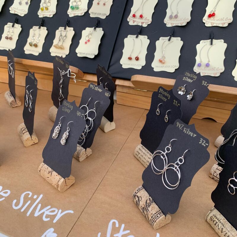 Edmonds Summer Market Jewelry Display